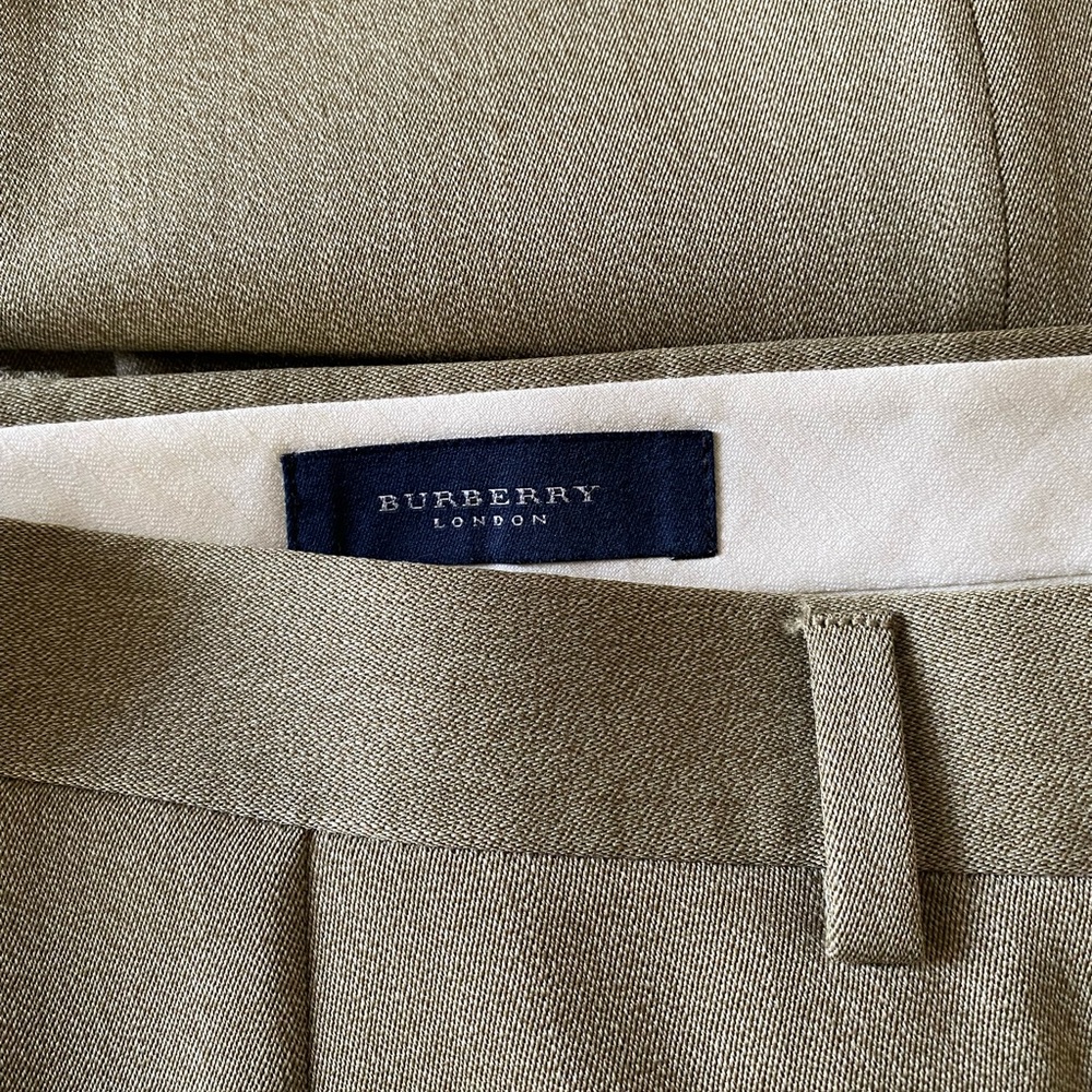 Burberry pleated cuffed dress pants
